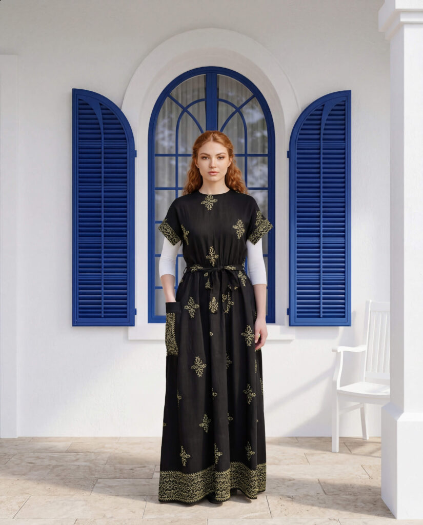 דגם MM שחור והדפס בז'