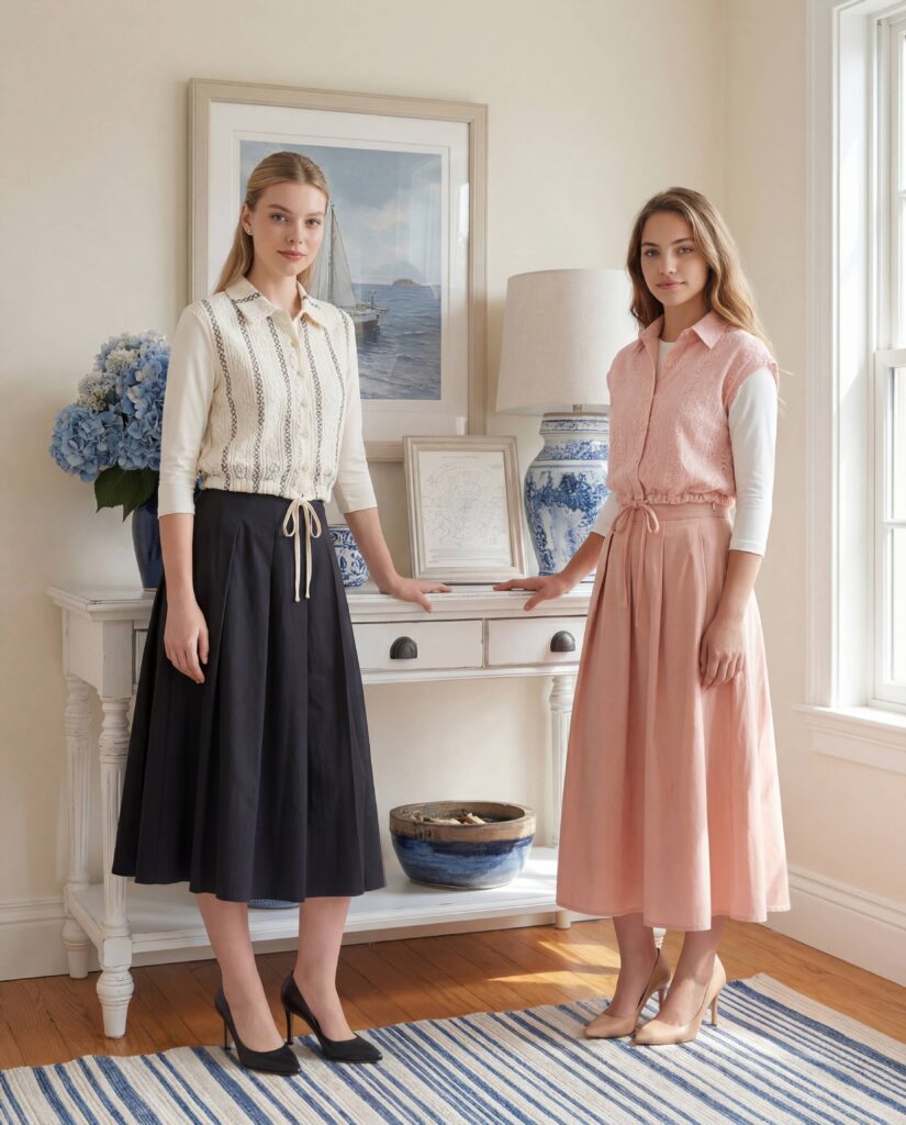 אפודת רשת לבן פסים שחור וורוד